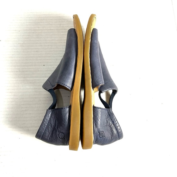 Born Cove Modern Blue Leather Flat Sandal Womens Size 8 M - Picture 8 of 10